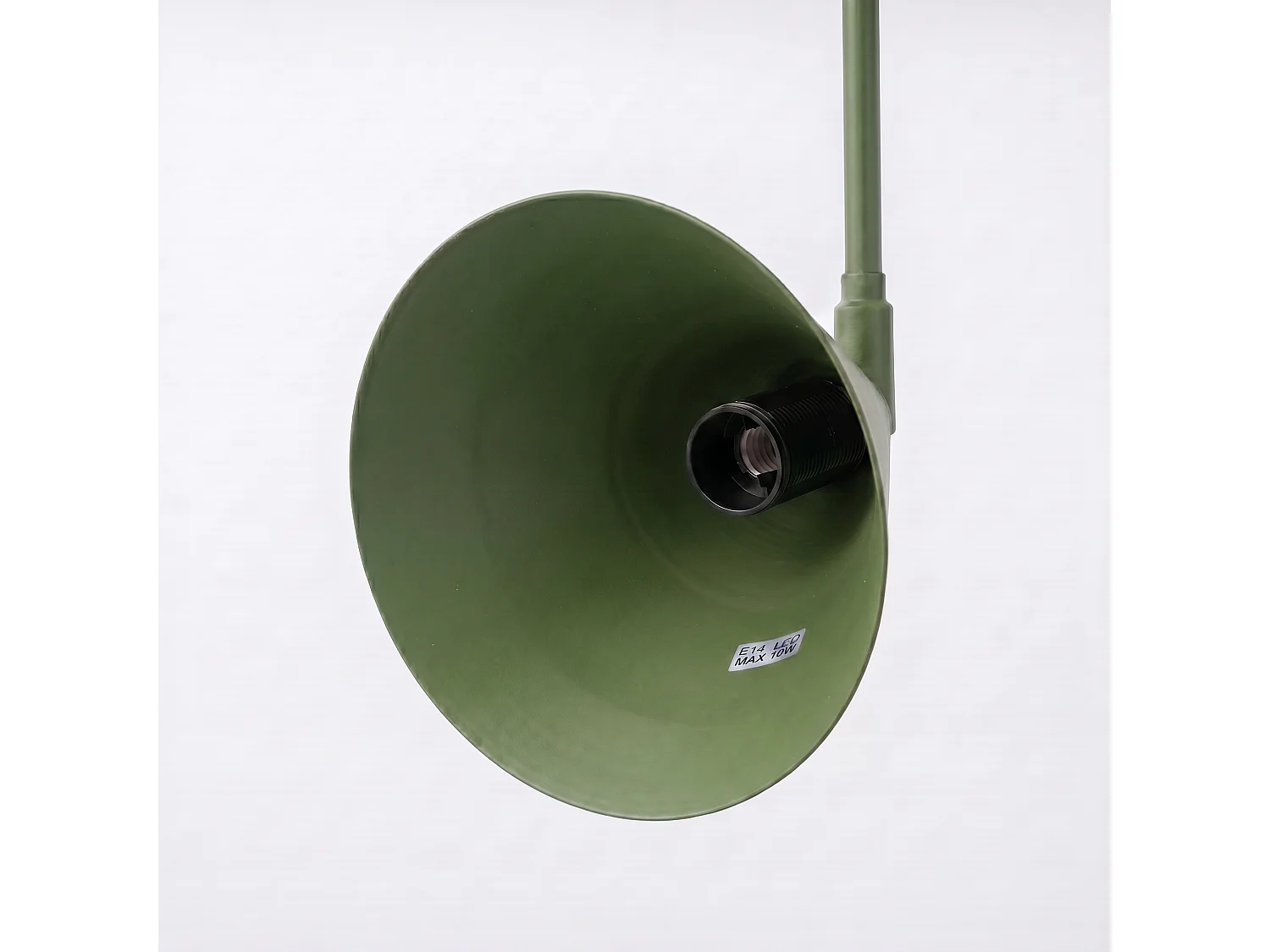Appliques NOX moderne en acier - 2 sources lumineuses - L.150 x H.30 cm - vert olive