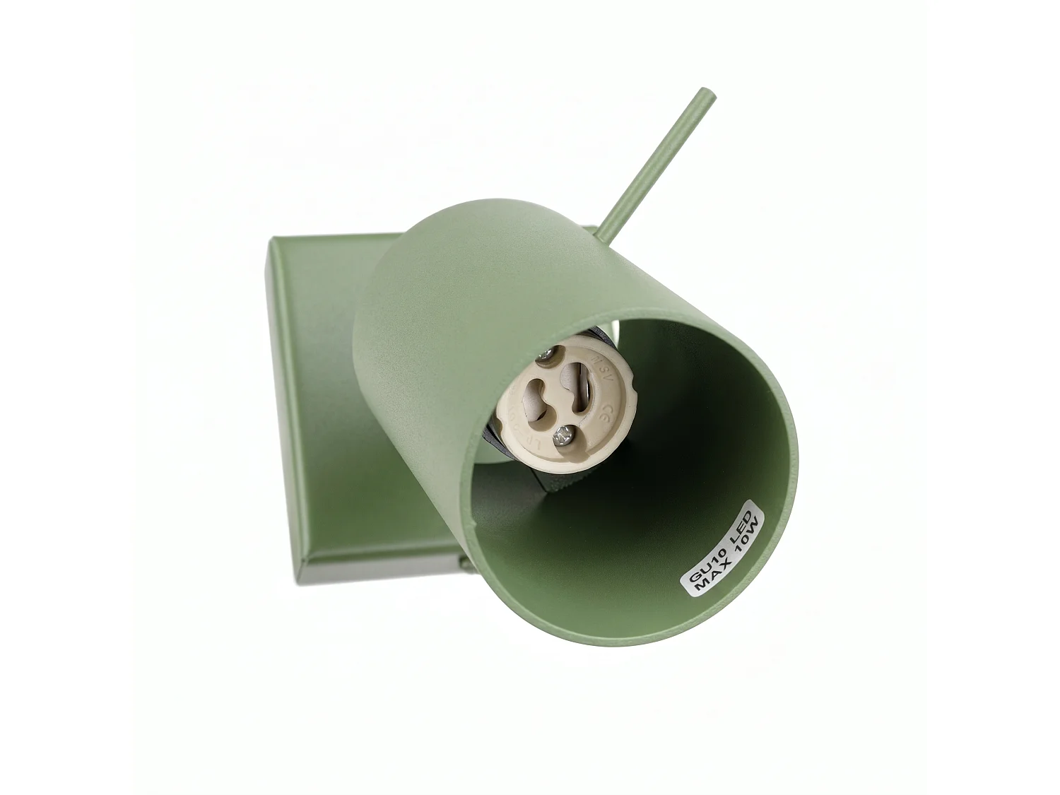 Applique moderne en acier - 1 sources lumineuses - L.8 x H.8 cm - sauge