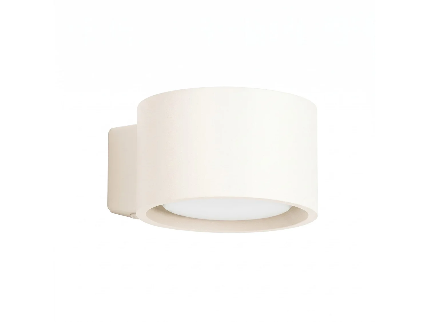 Applique minimaliste en aluminium - 1 sources lumineuses - L.10 x H.6 cm - beige