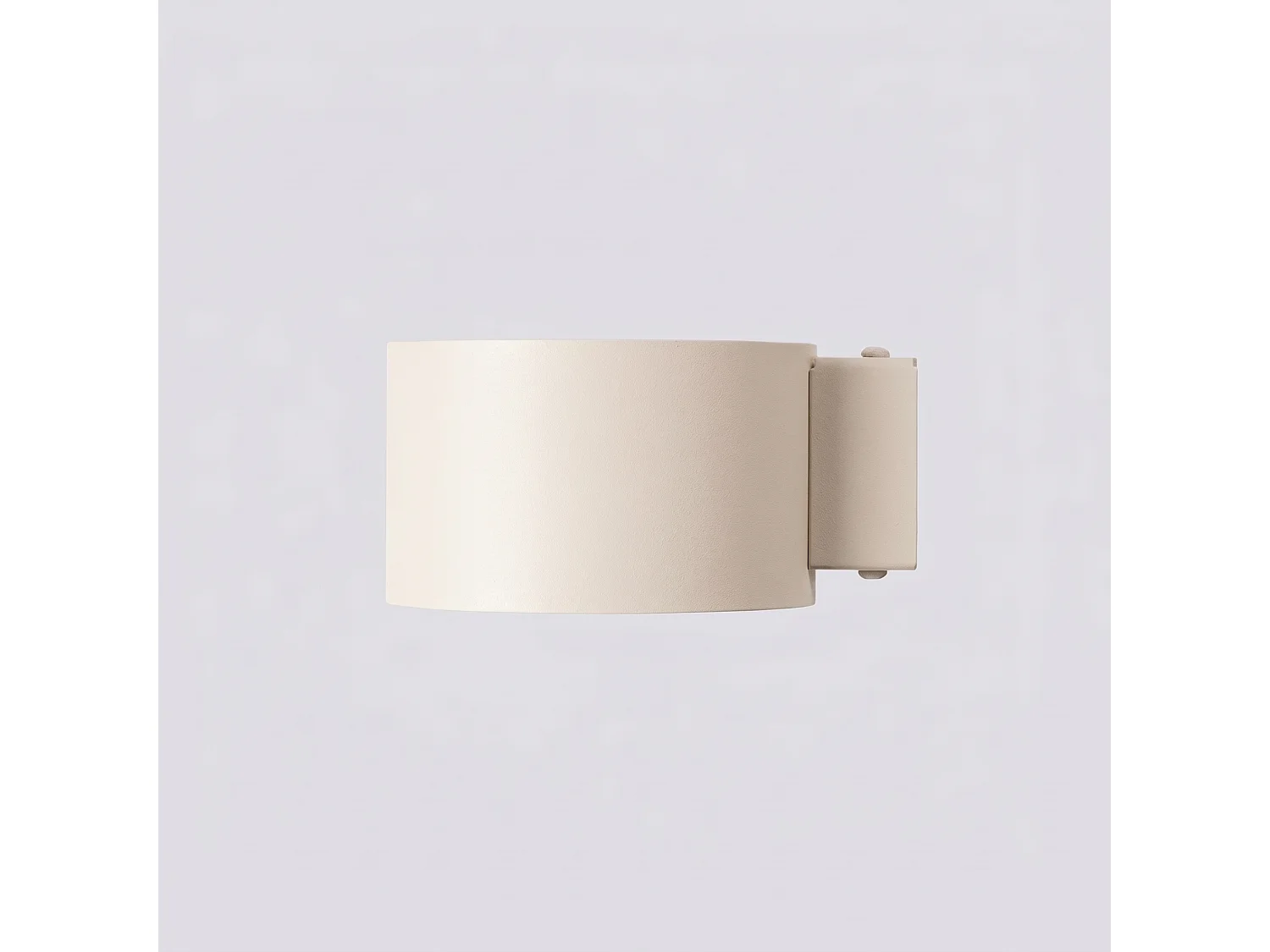 Applique minimaliste en aluminium - 1 sources lumineuses - L.10 x H.6 cm - beige