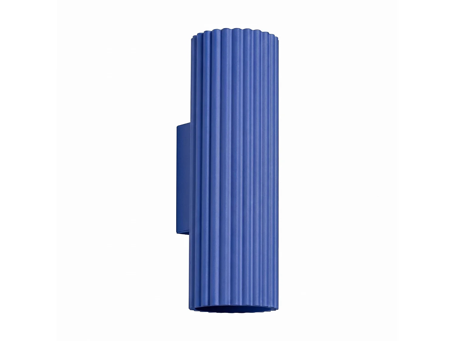 Applique minimaliste en aluminium - 2 sources lumineuses - L.6,5 x H.20 cm - outremer