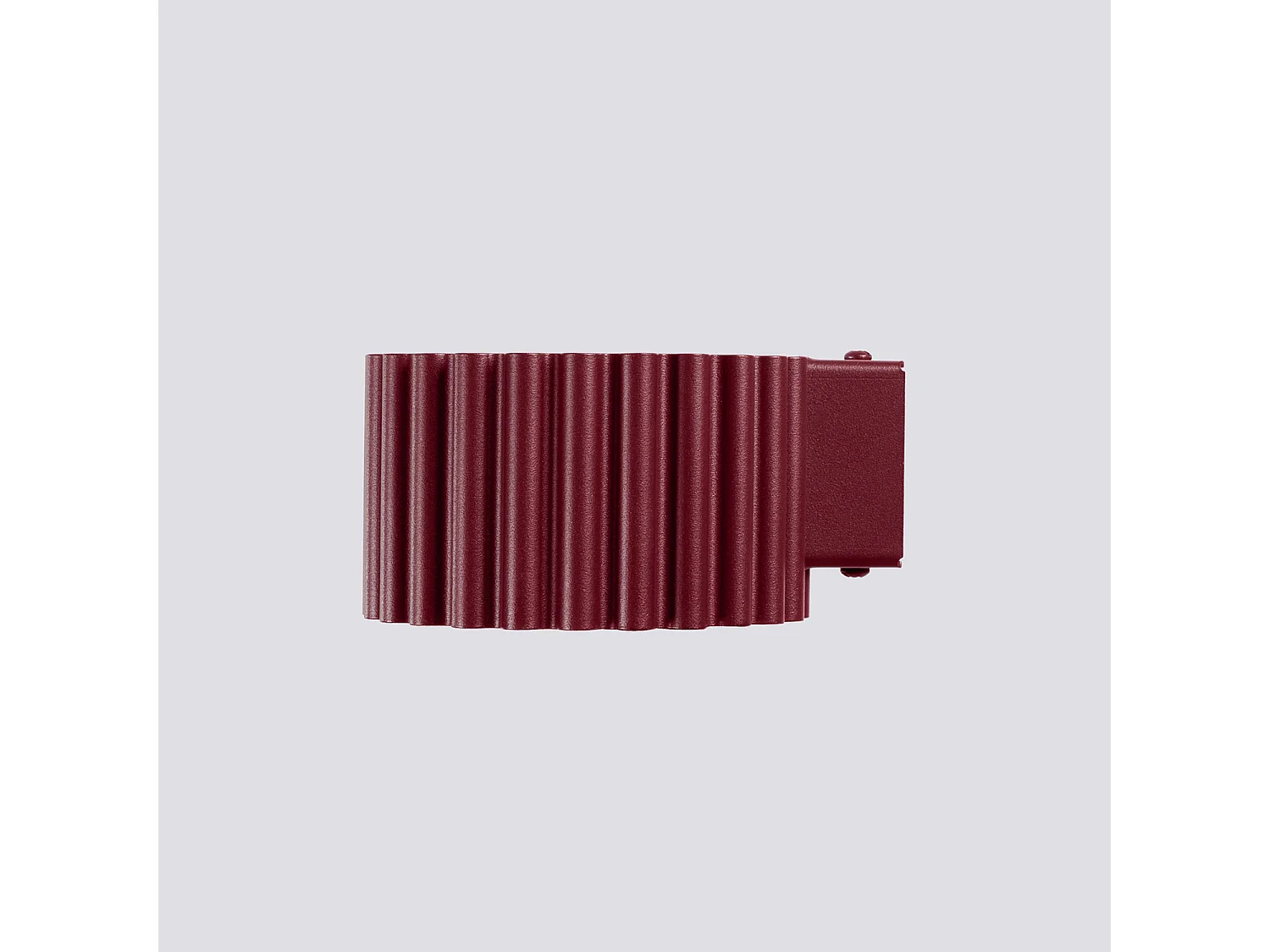 Applique minimaliste en aluminium - 1 sources lumineuses - L.10 x H.6 cm - bordeaux
