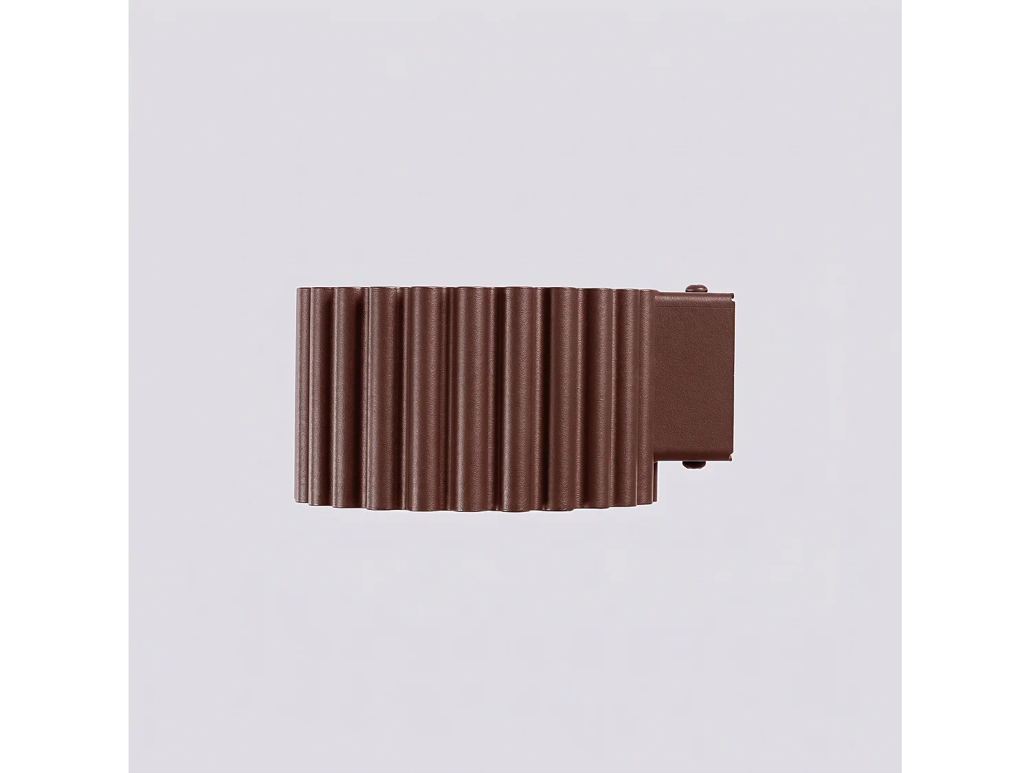 Applique minimaliste en aluminium - 1 sources lumineuses - L.10 x H.6 cm - marron