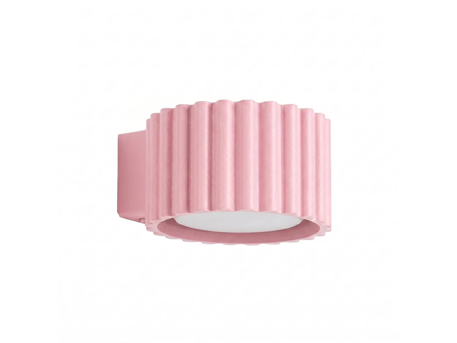 Applique minimaliste en aluminium - 1 sources lumineuses - L.10 x H.6 cm - rose