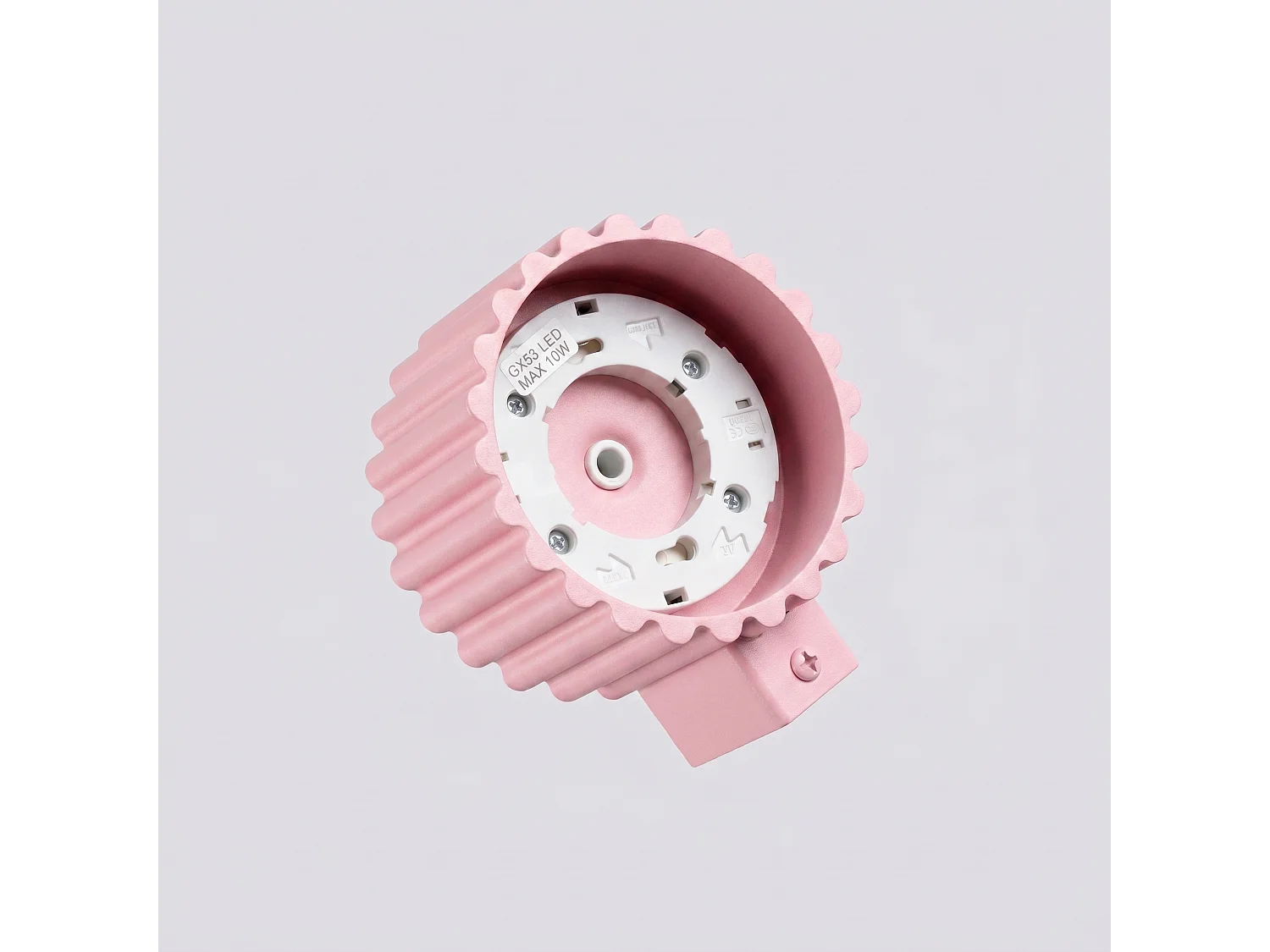 Applique minimaliste en aluminium - 1 sources lumineuses - L.10 x H.6 cm - rose