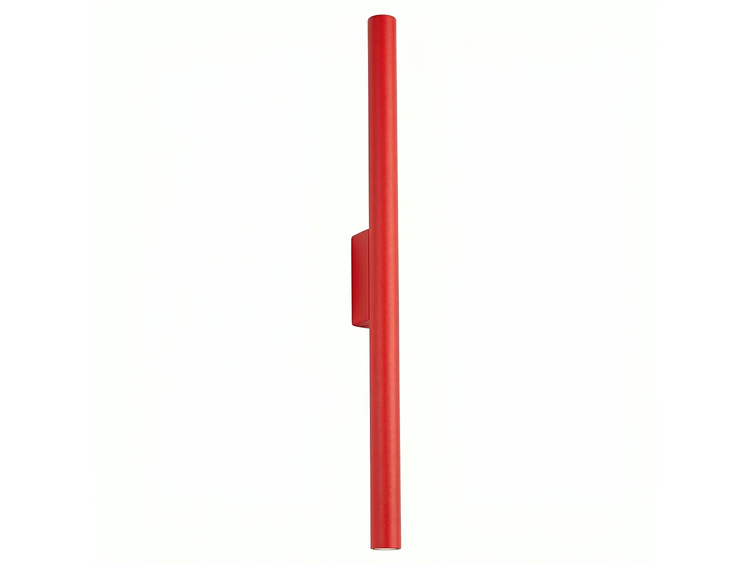 Applique moderne en acier - 2 sources lumineuses - L.2,5 x H.50 cm - rouge