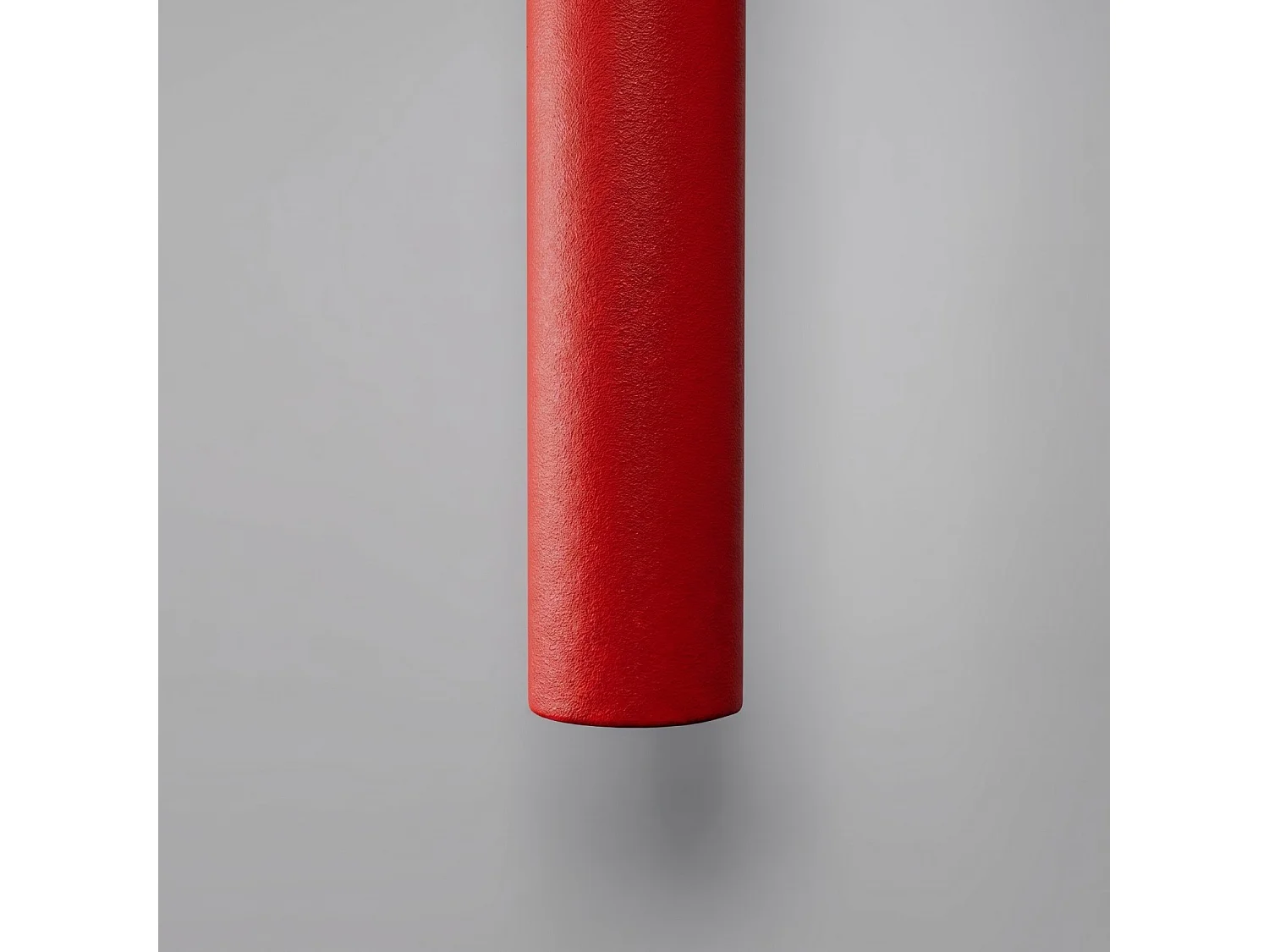 Applique moderne en acier - 2 sources lumineuses - L.2,5 x H.50 cm - rouge