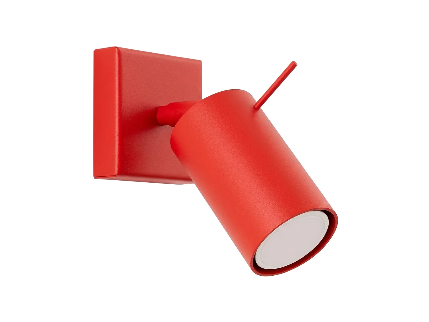 Applique moderne en acier - 1 sources lumineuses - L.8 x H.8 cm - rouge