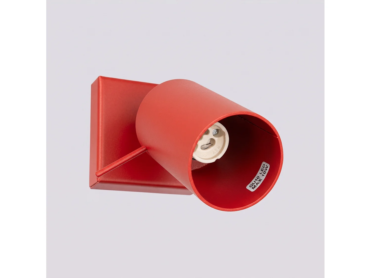 Applique moderne en acier - 1 sources lumineuses - L.8 x H.8 cm - rouge