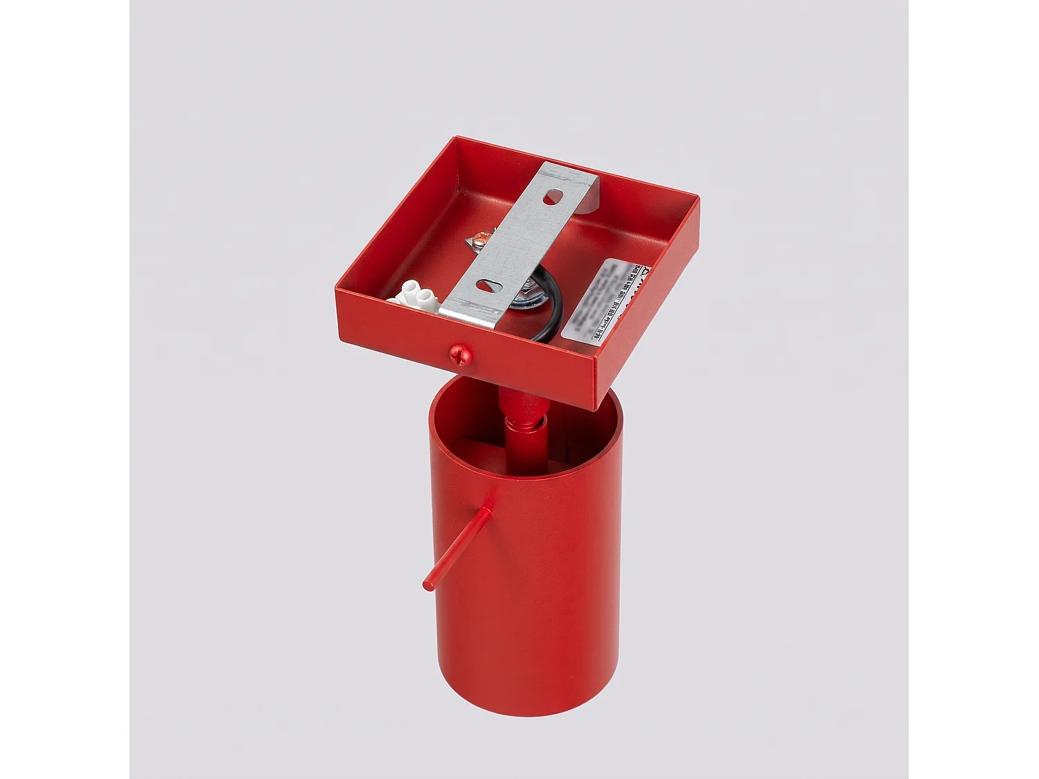 Applique moderne en acier - 1 sources lumineuses - L.8 x H.8 cm - rouge