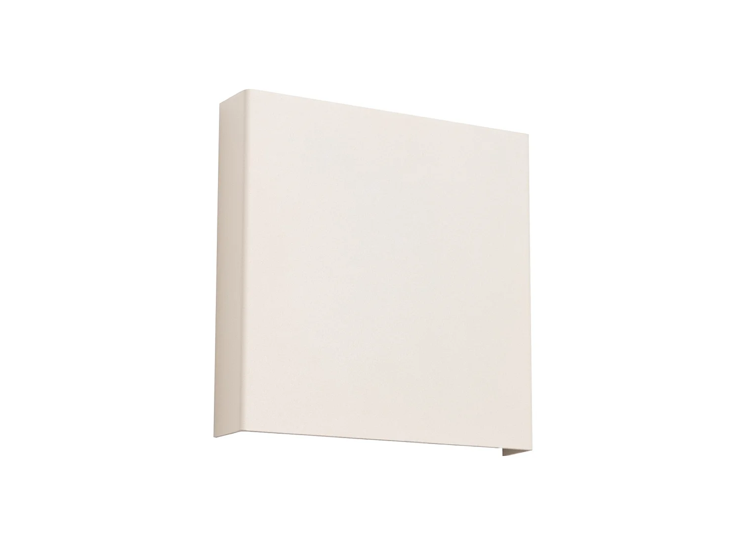 Appliques VANTA minimaliste en acier - 2 sources lumineuses - L.15 x H.15 cm - beige
