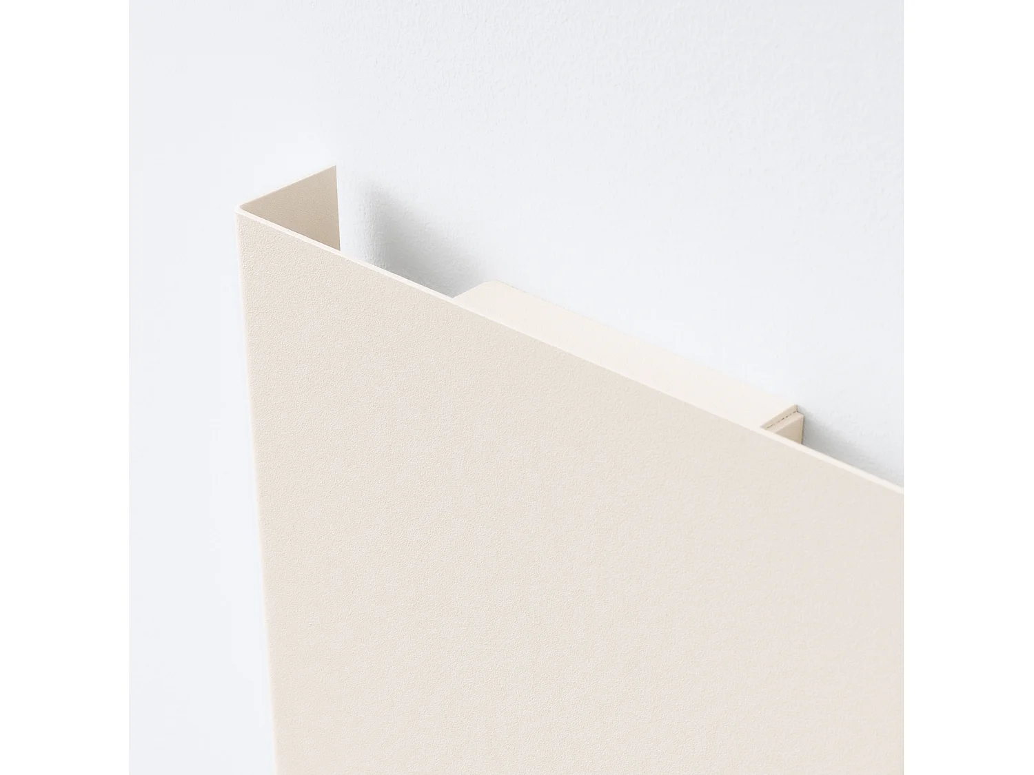 Appliques VANTA minimaliste en acier - 2 sources lumineuses - L.15 x H.15 cm - beige