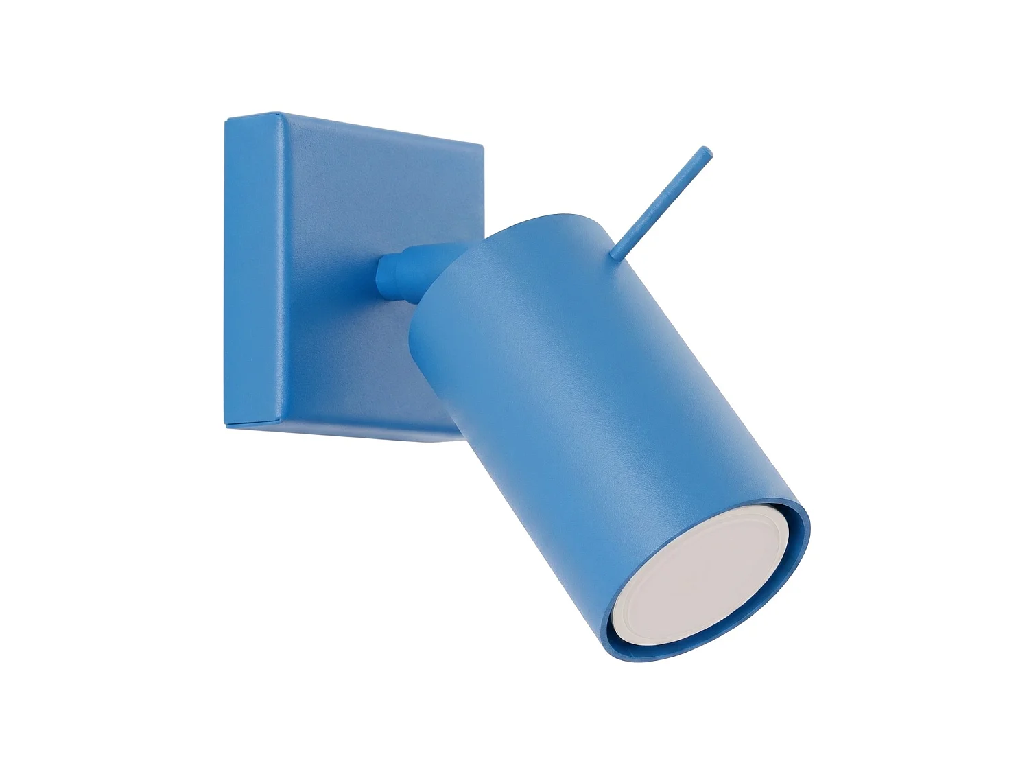 Applique moderne en acier - 1 sources lumineuses - L.8 x H.8 cm - bleu clair
