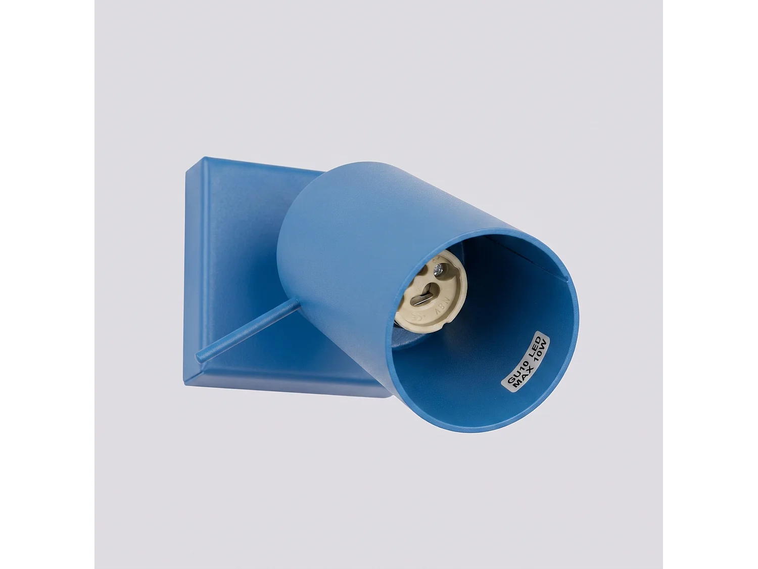 Applique moderne en acier - 1 sources lumineuses - L.8 x H.8 cm - bleu clair