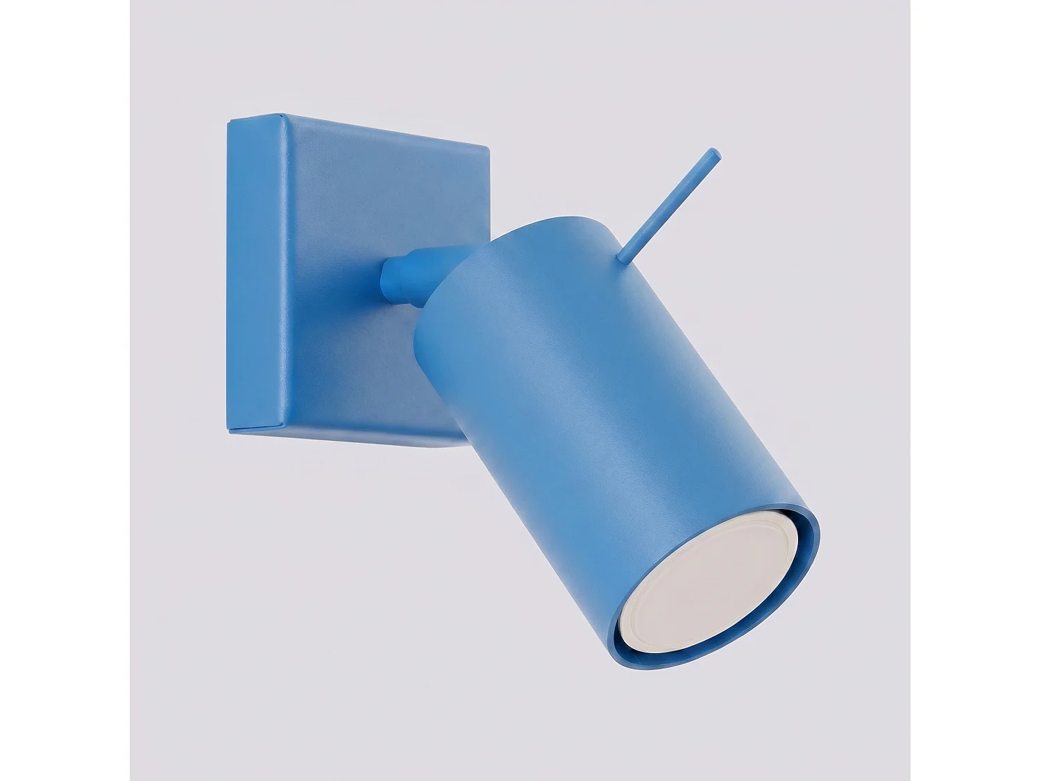 Applique moderne en acier - 1 sources lumineuses - L.8 x H.8 cm - bleu clair