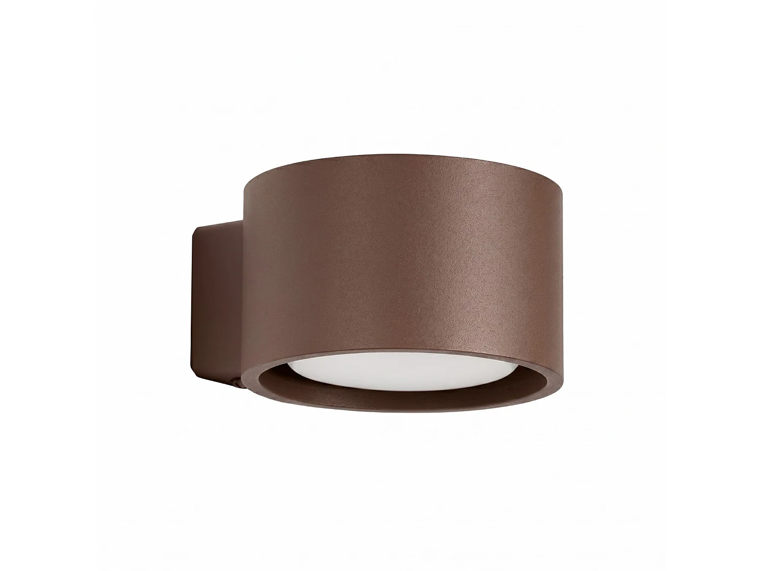 Applique minimaliste en aluminium - 1 sources lumineuses - L.10 x H.6 cm - marron