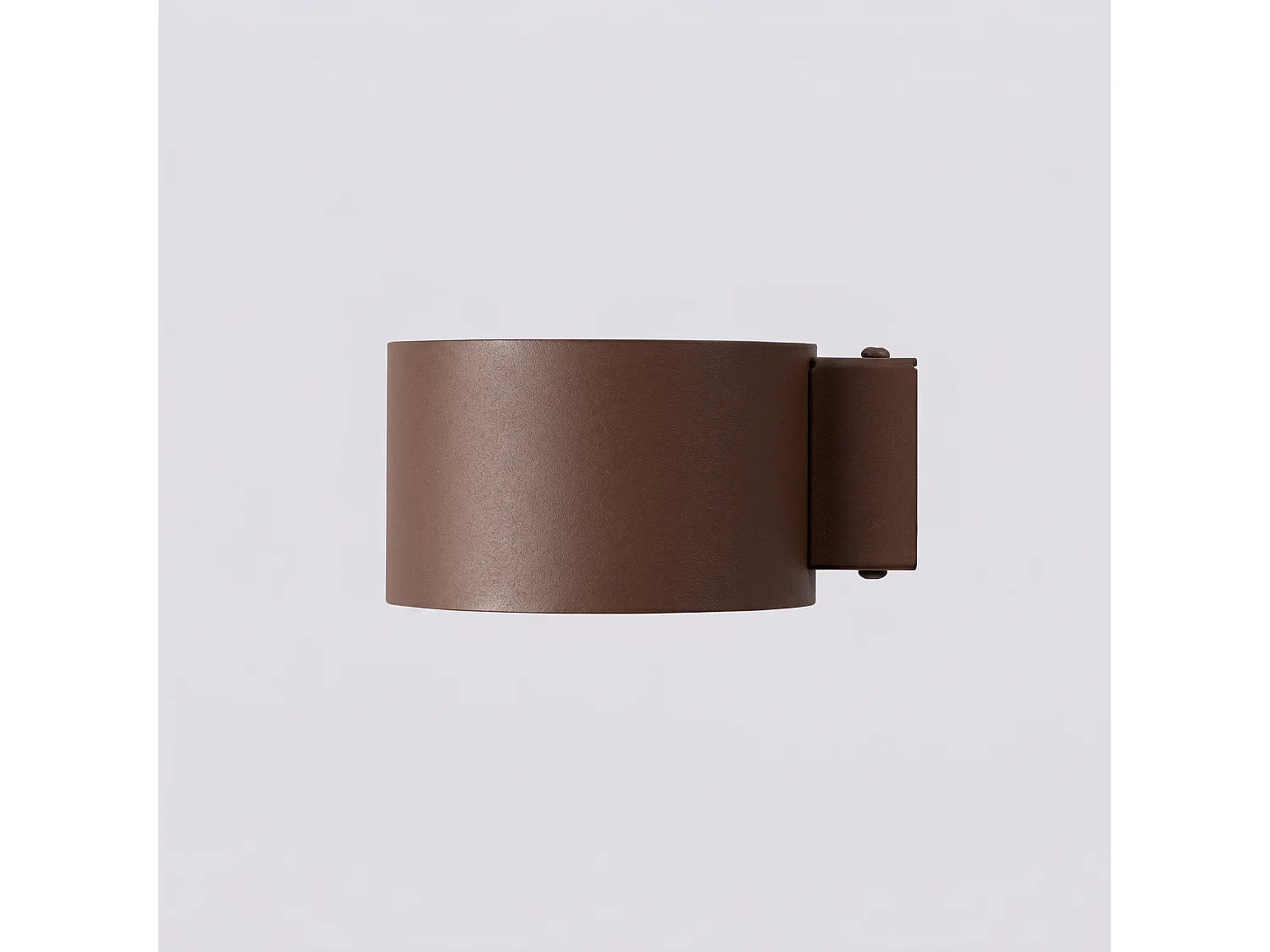 Applique minimaliste en aluminium - 1 sources lumineuses - L.10 x H.6 cm - marron