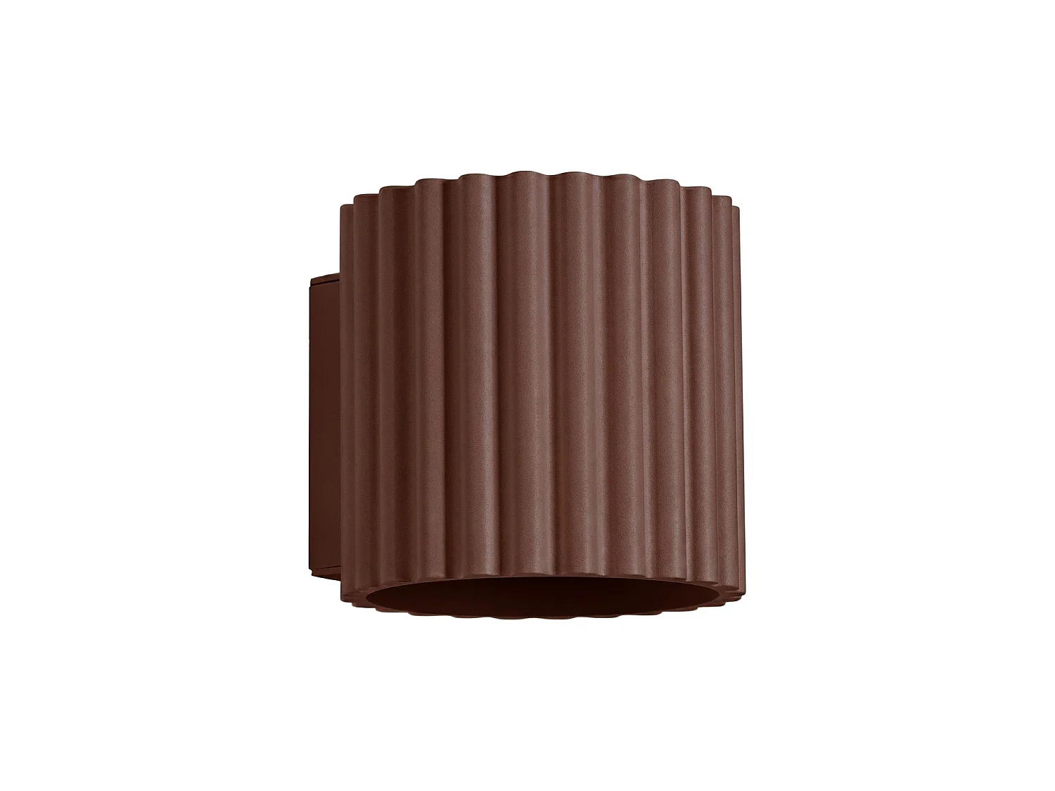 Applique minimaliste en aluminium - 1 sources lumineuses - L.10 x H.10 cm - marron