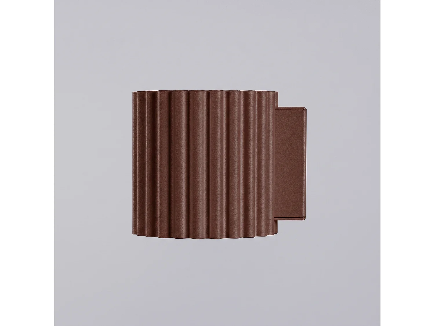 Applique minimaliste en aluminium - 1 sources lumineuses - L.10 x H.10 cm - marron