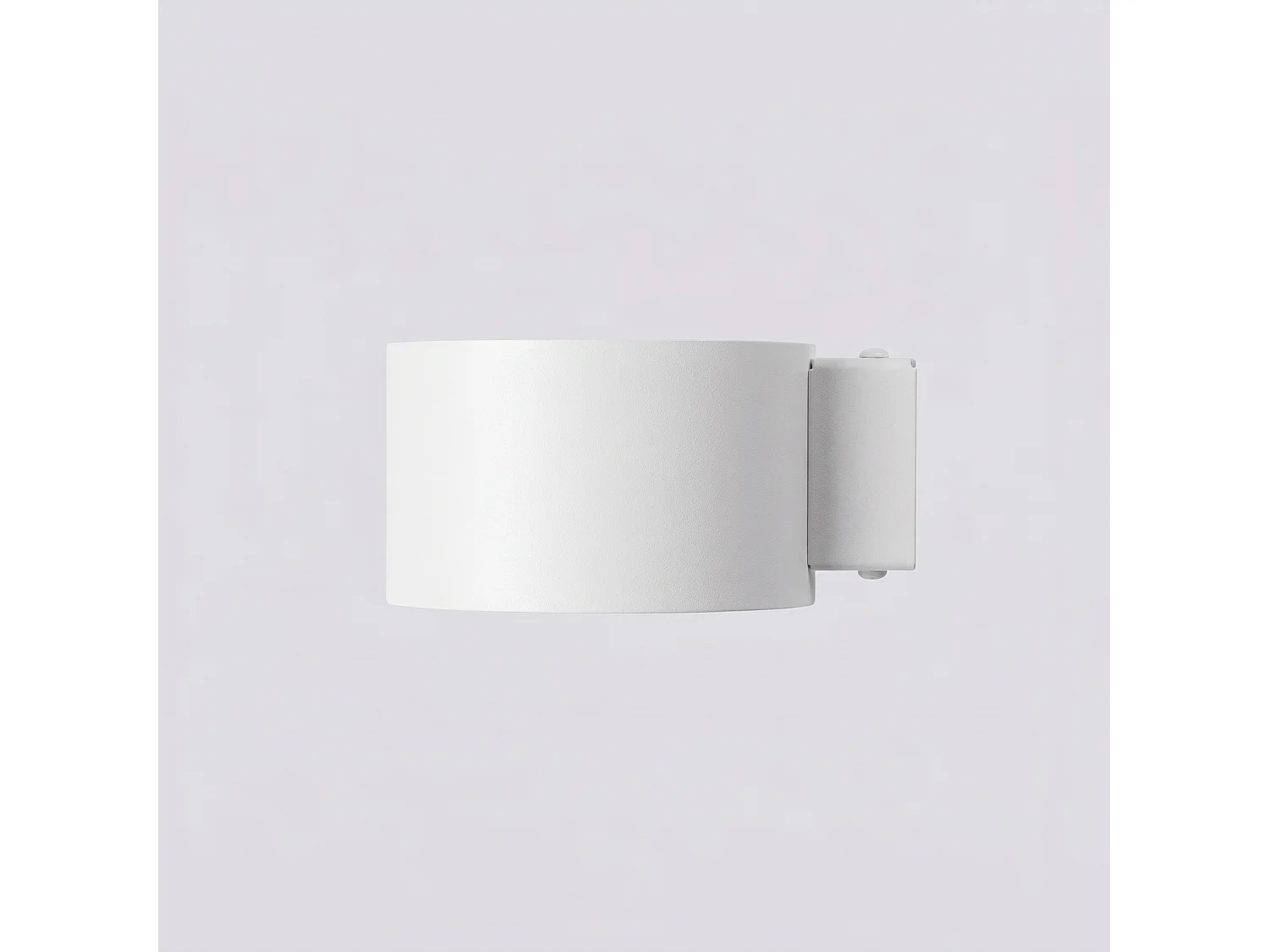 Applique minimaliste en aluminium - 1 sources lumineuses - L.10 x H.6 cm - blanc