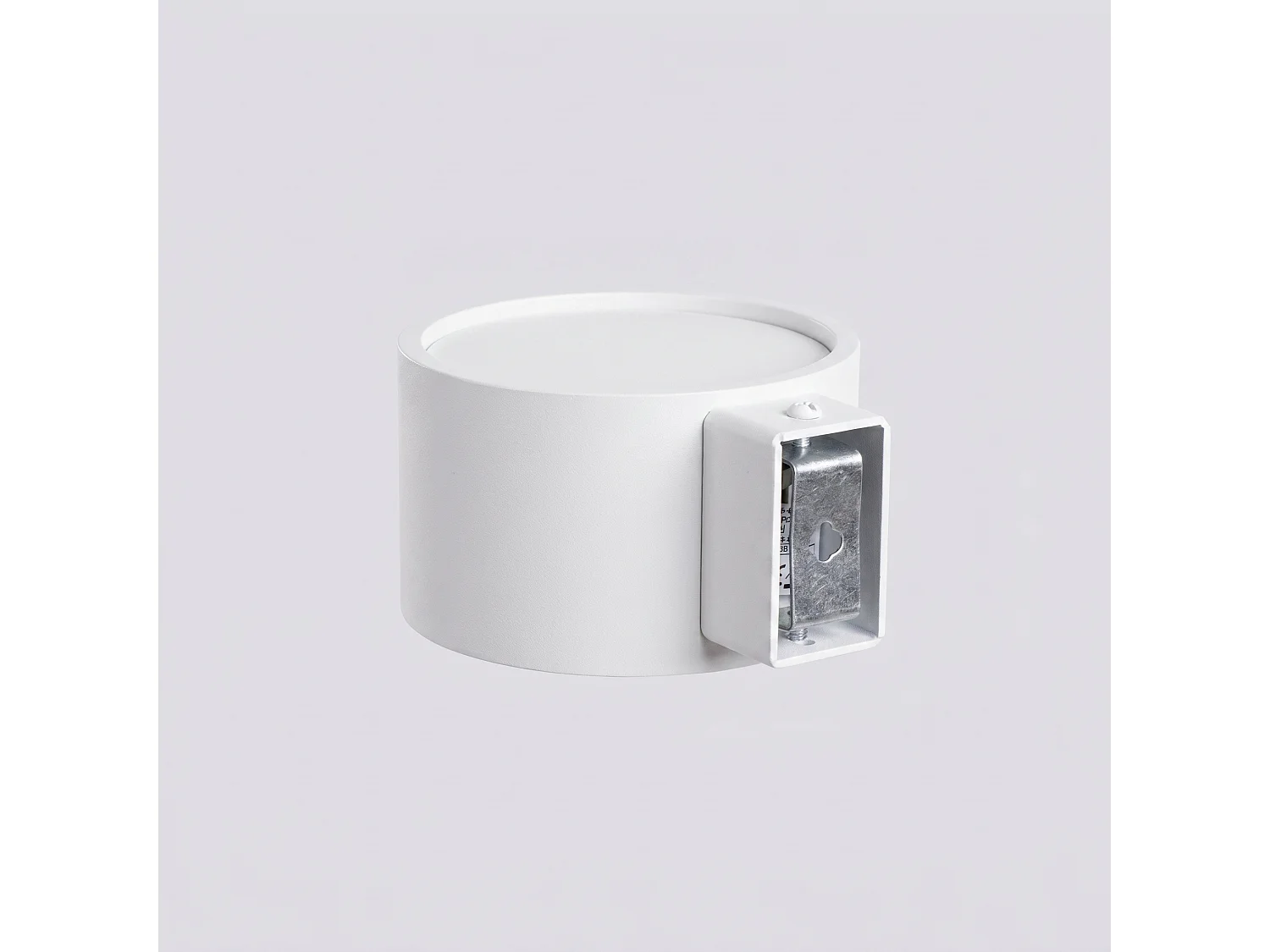 Applique minimaliste en aluminium - 1 sources lumineuses - L.10 x H.6 cm - blanc