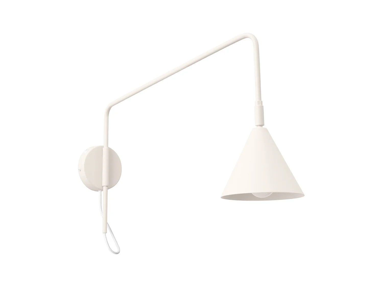 Appliques NOX moderne en acier - 1 sources lumineuses - L.14 x H.30 cm - beige