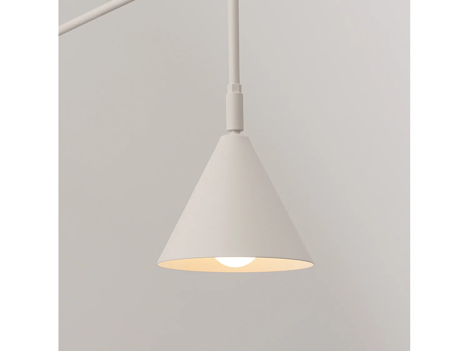Appliques NOX moderne en acier - 1 sources lumineuses - L.14 x H.30 cm - beige