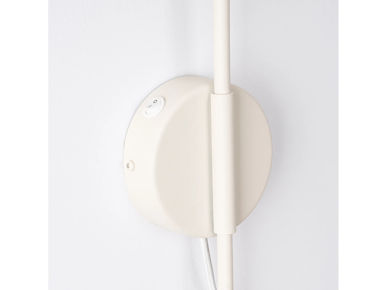Appliques NOX moderne en acier - 1 sources lumineuses - L.14 x H.30 cm - beige