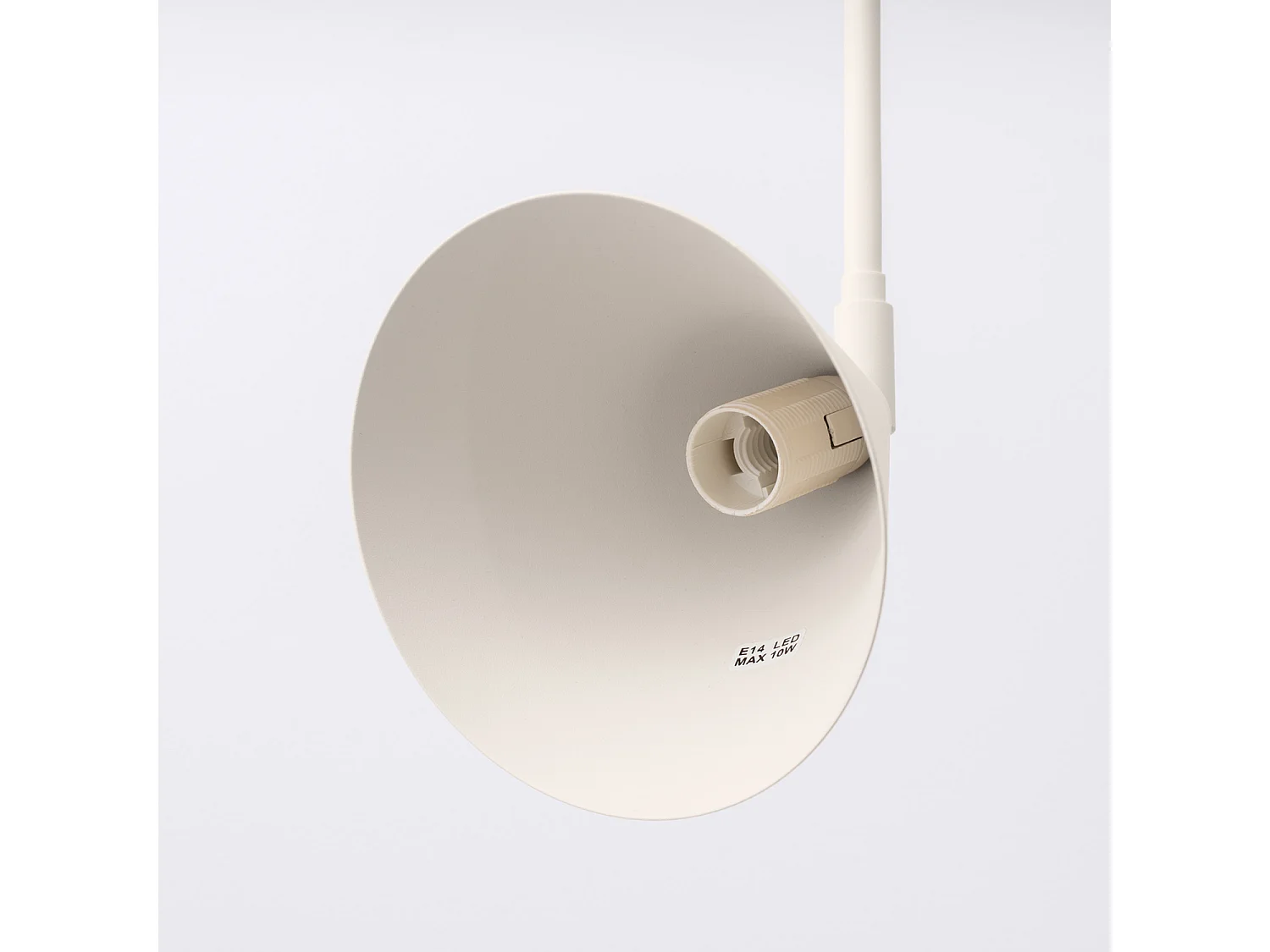 Appliques NOX moderne en acier - 1 sources lumineuses - L.14 x H.30 cm - beige