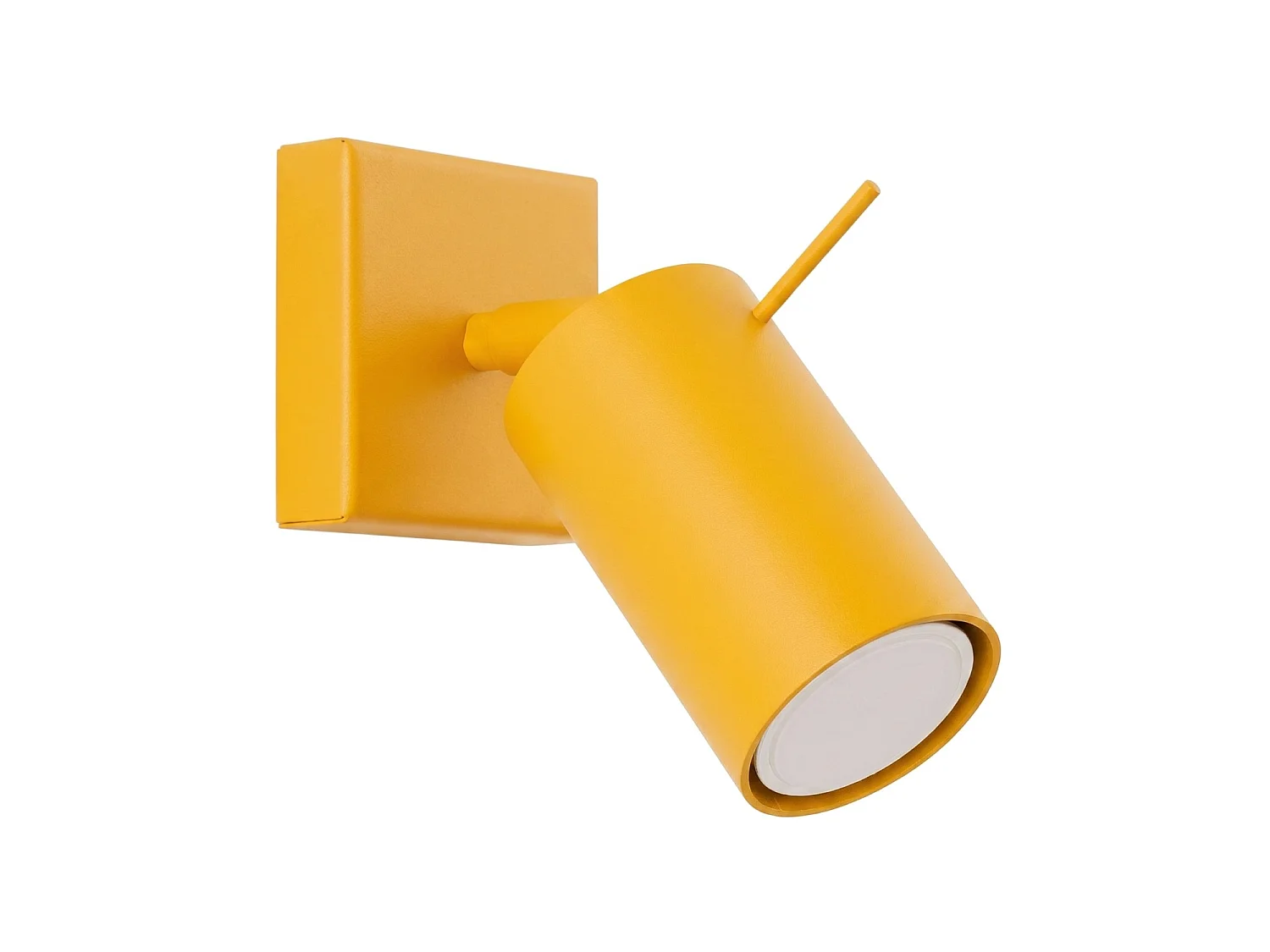 Applique moderne en acier - 1 sources lumineuses - L.8 x H.8 cm - jaune