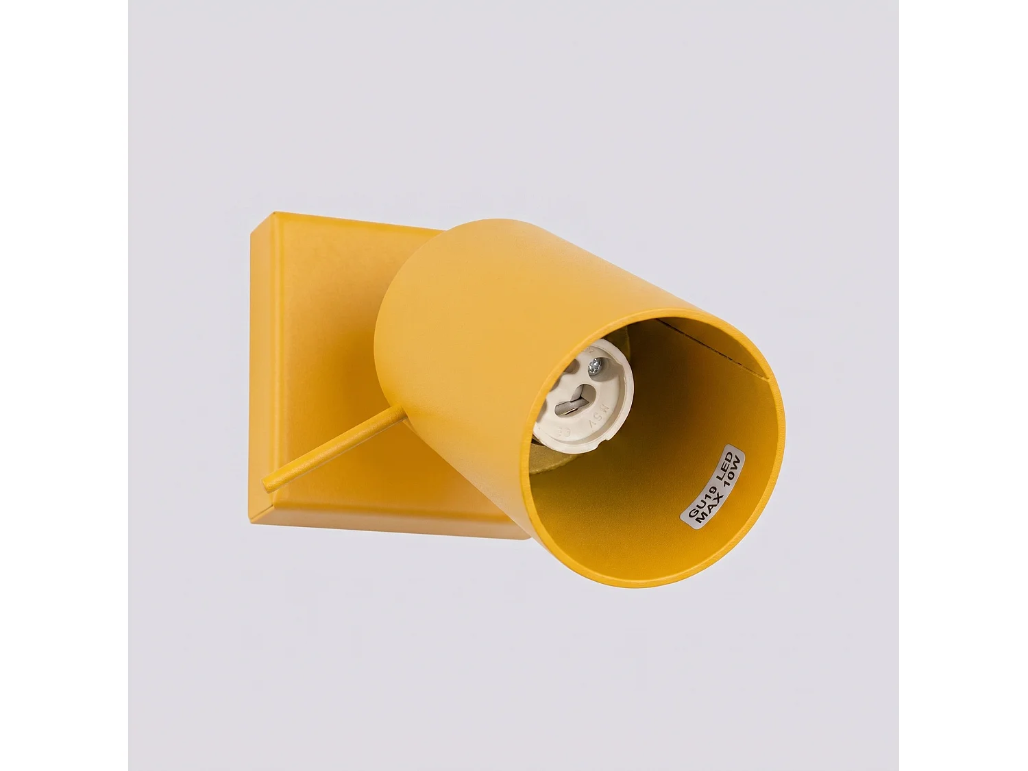 Applique moderne en acier - 1 sources lumineuses - L.8 x H.8 cm - jaune