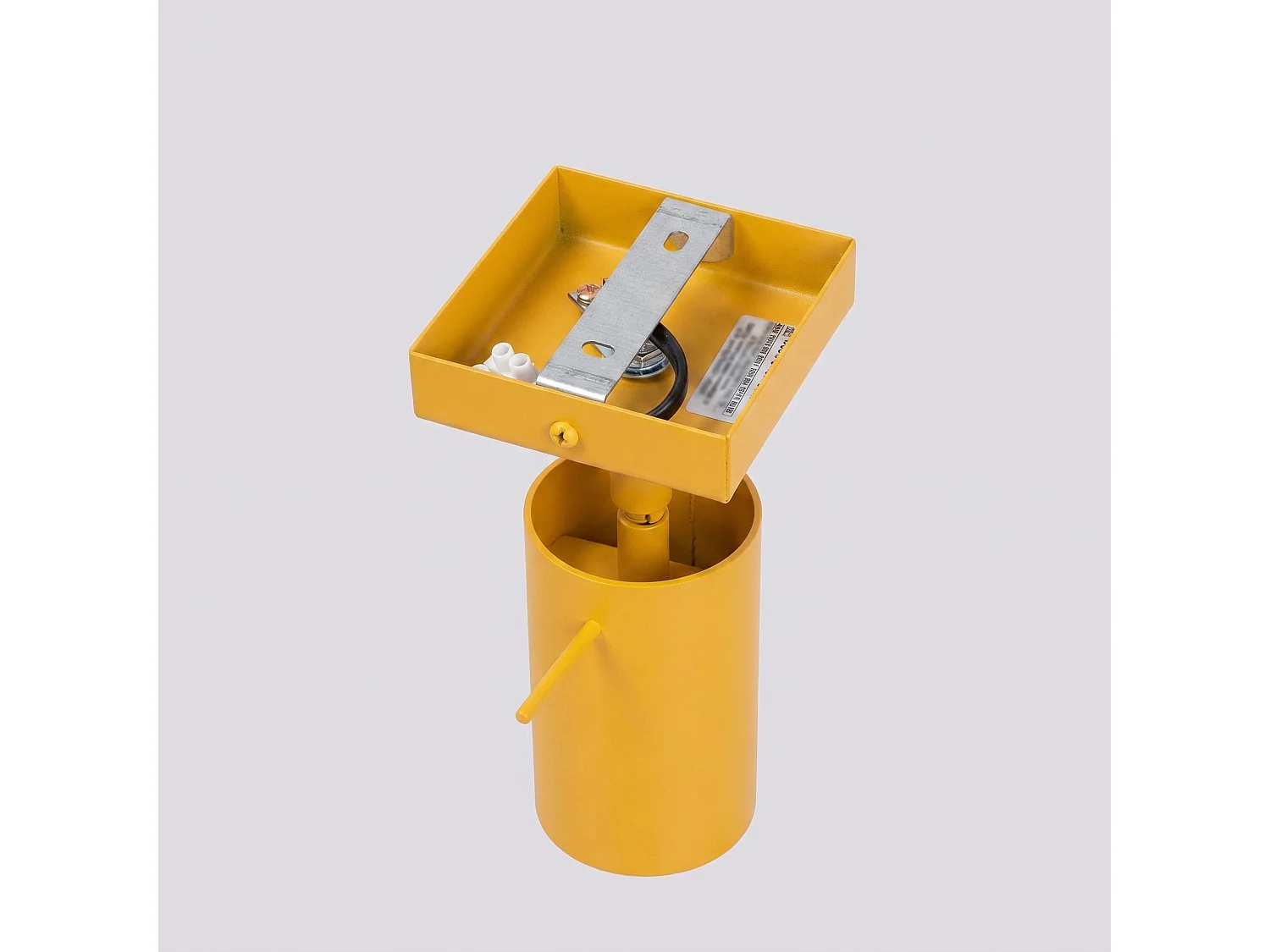 Applique moderne en acier - 1 sources lumineuses - L.8 x H.8 cm - jaune