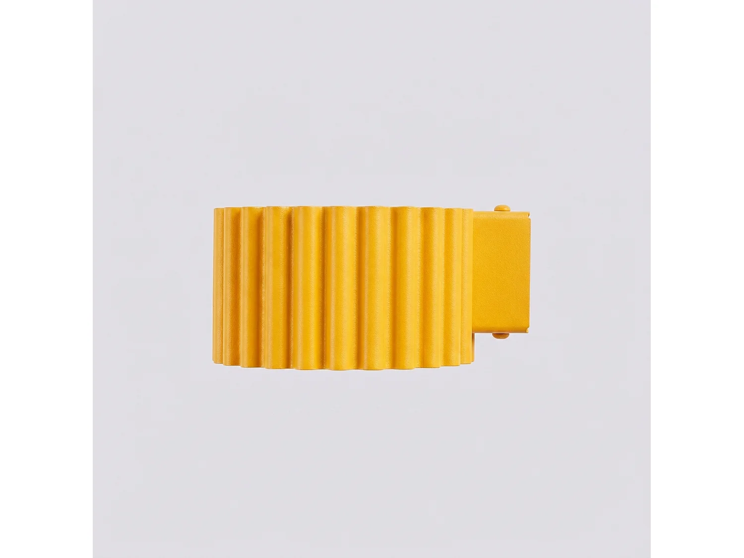 Applique minimaliste en aluminium - 1 sources lumineuses - L.10 x H.6 cm - jaune