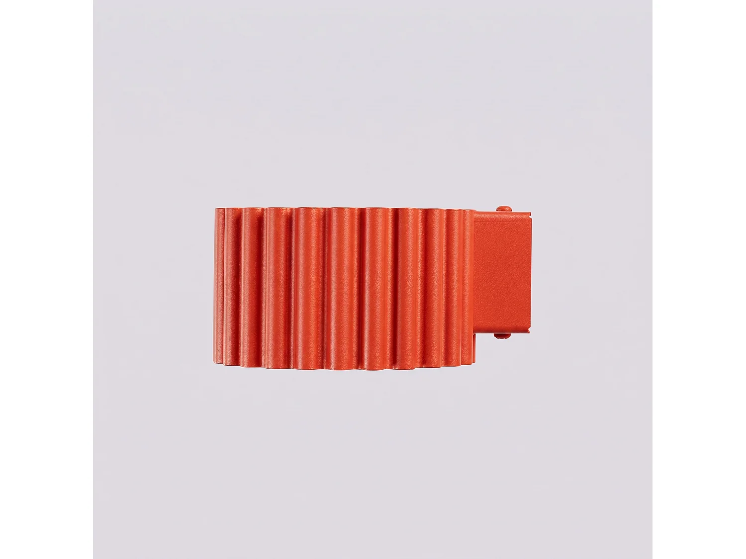 Applique minimaliste en aluminium - 1 sources lumineuses - L.10 x H.6 cm - rouge