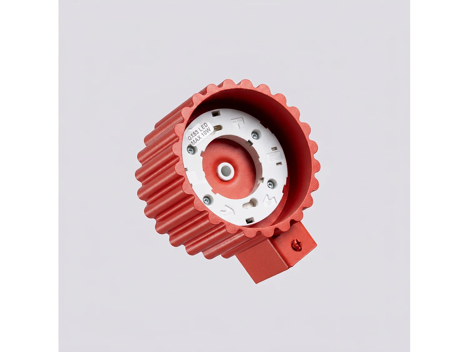 Applique minimaliste en aluminium - 1 sources lumineuses - L.10 x H.6 cm - rouge