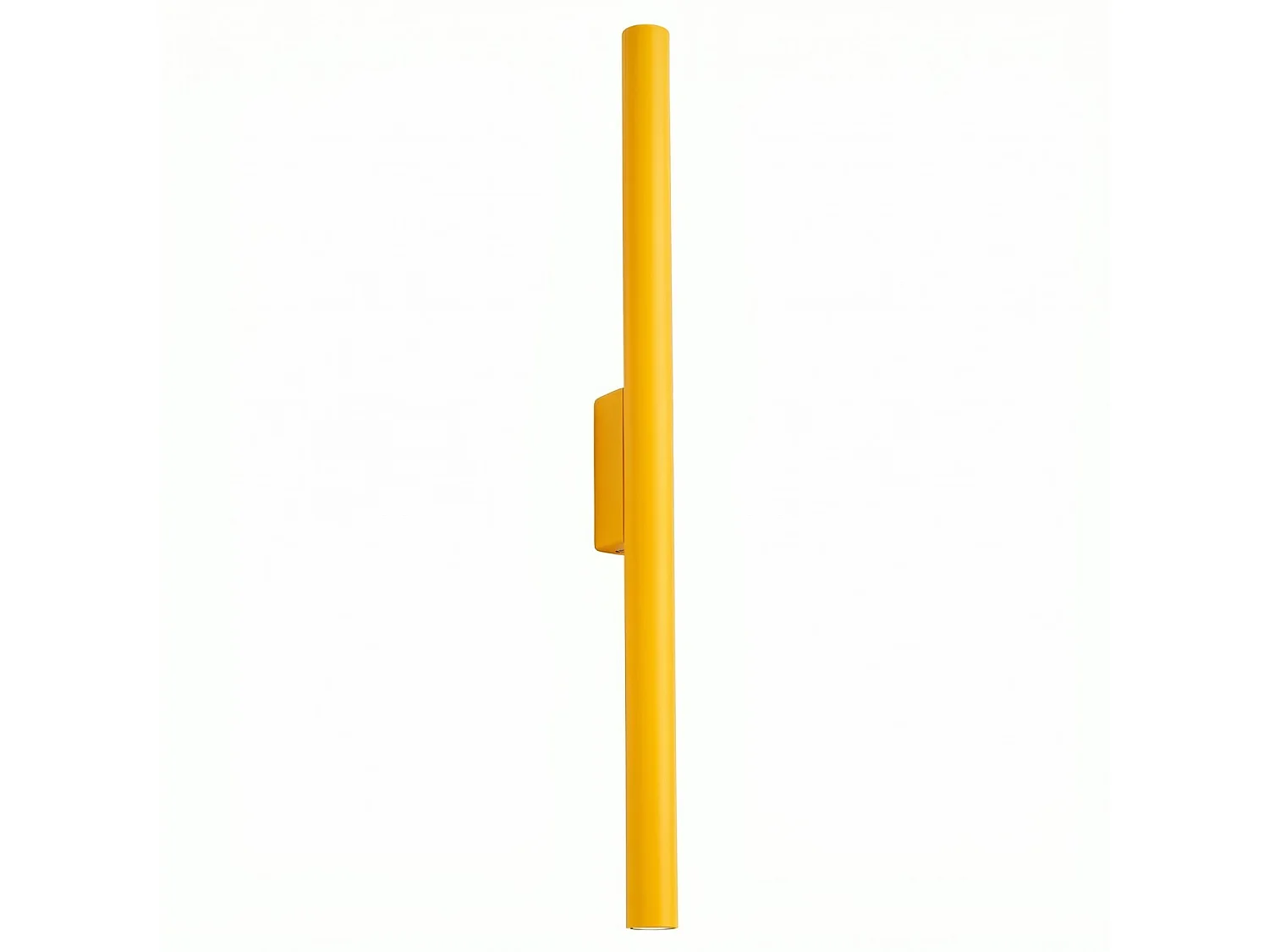 Applique moderne en acier - 2 sources lumineuses - L.2,5 x H.50 cm - jaune