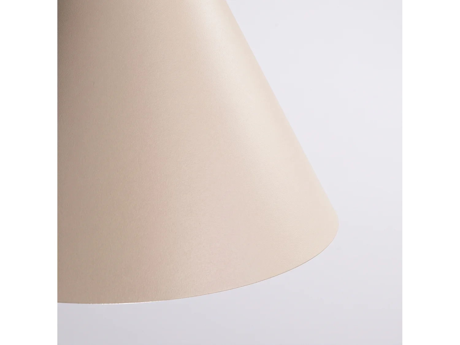 Lampes suspendues NOX moderne en acier - 1 sources lumineuses - L.24,5 x H.140 cm - beige