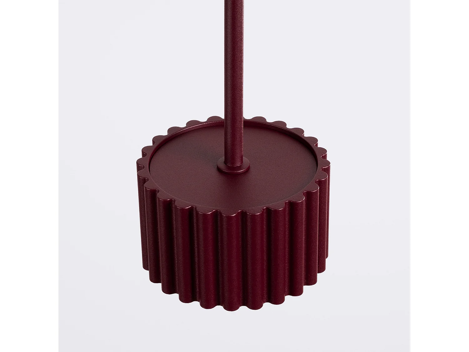 Lampe suspendue minimaliste en aluminium - 1 sources lumineuses - L.10 x H.125 cm - bordeaux