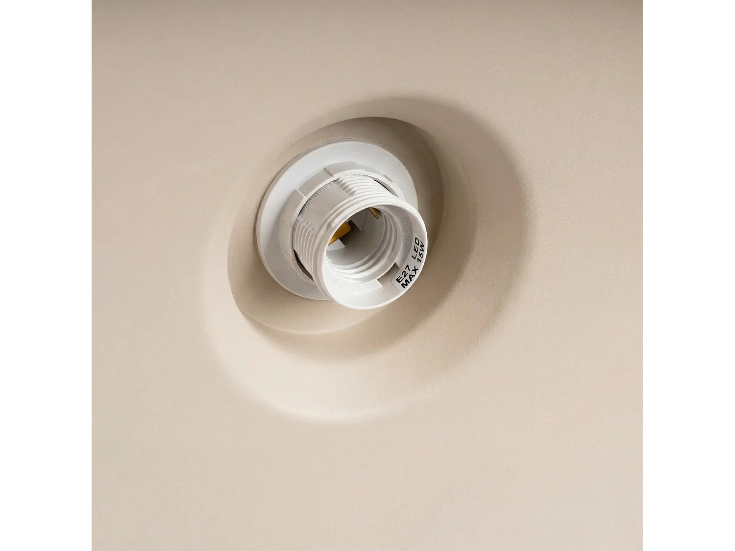 Lampe suspendue moderne en acier - 1 sources lumineuses - L.35 x H.120 cm - taupe