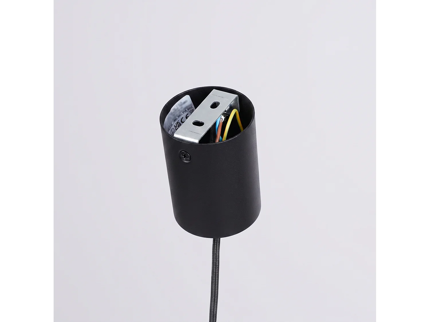 Lampes suspendues NOX moderne en acier - 1 sources lumineuses - L.40 x H.135 cm - noir