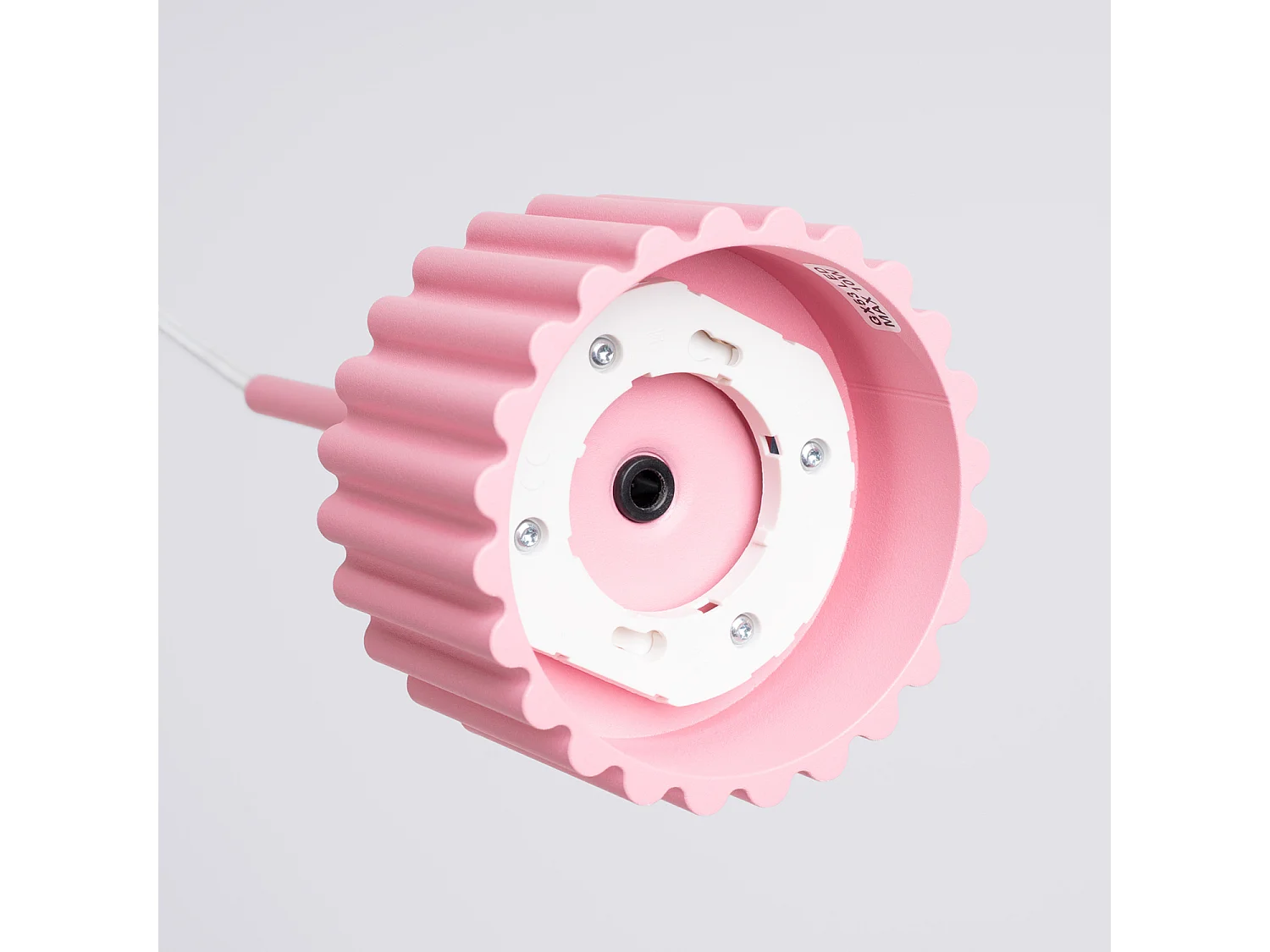 Lampe suspendue minimaliste en aluminium - 1 sources lumineuses - L.10 x H.125 cm - rose
