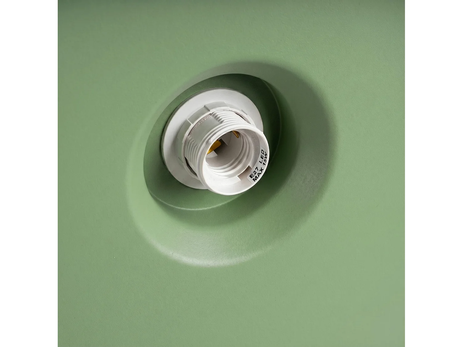 Lampe suspendue moderne en acier - 1 sources lumineuses - L.35 x H.120 cm - sauge