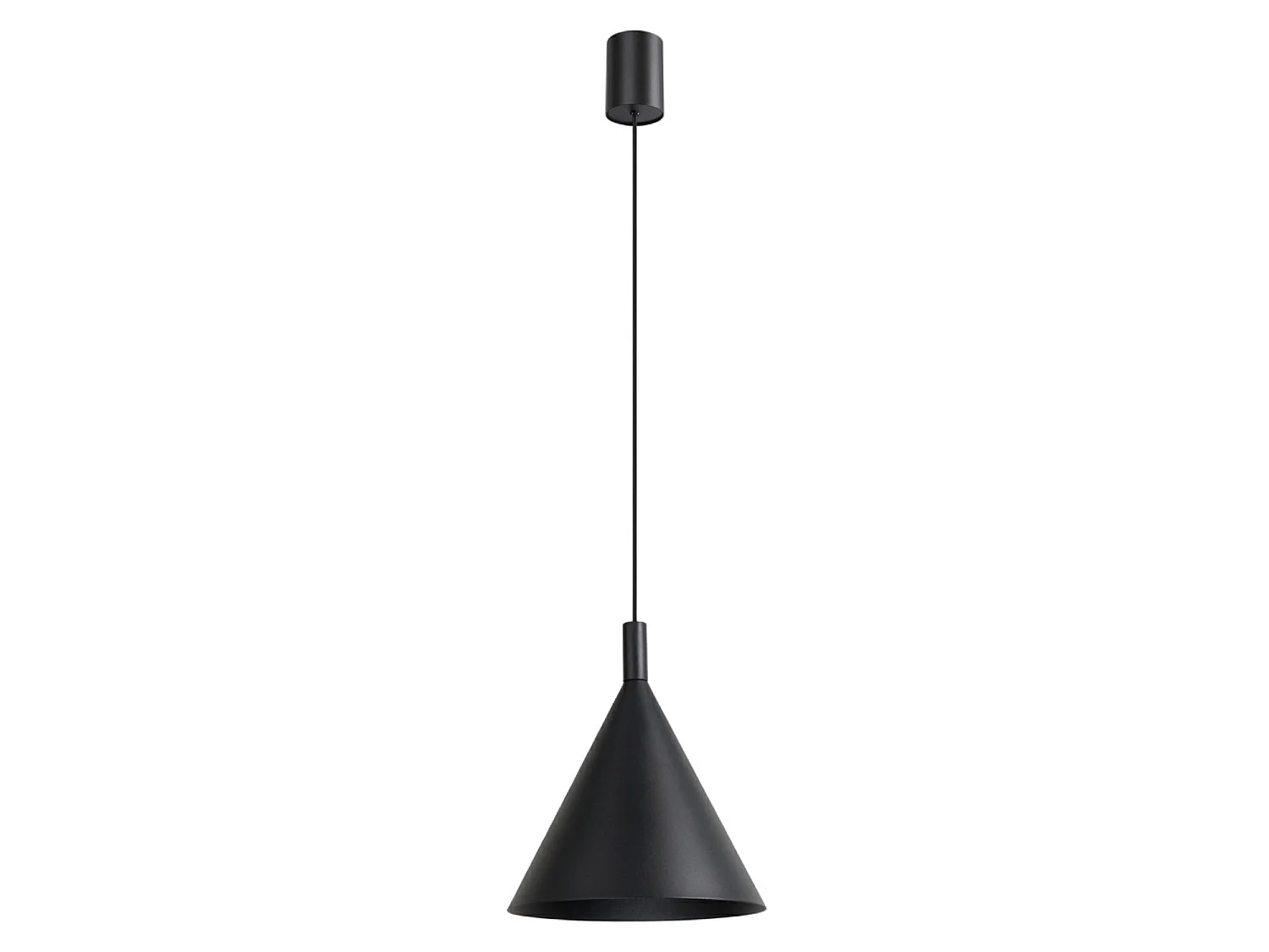 Lampes suspendues NOX moderne en acier - 1 sources lumineuses - L.24,5 x H.140 cm - noir