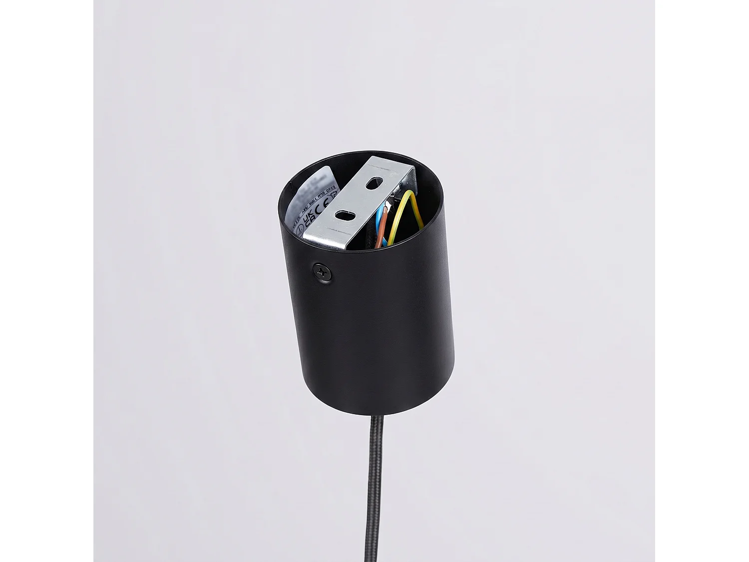Lampes suspendues NOX moderne en acier - 1 sources lumineuses - L.24,5 x H.140 cm - noir