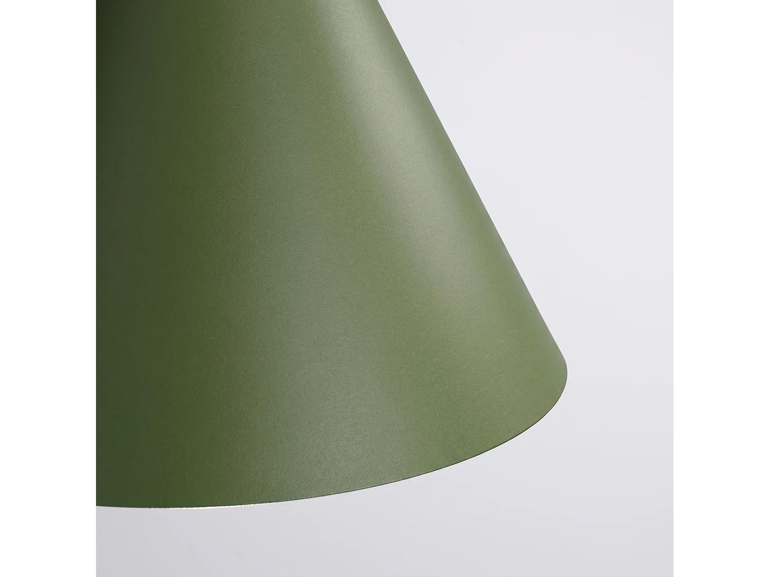 Lampes suspendues NOX moderne en acier - 1 sources lumineuses - L.24,5 x H.140 cm - vert olive