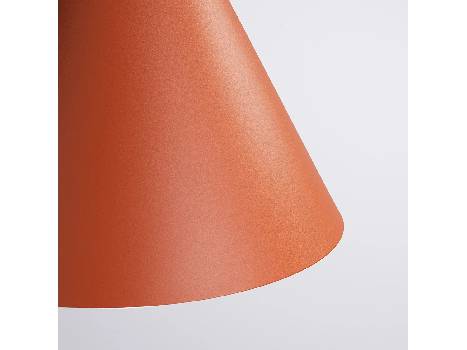 Lampes suspendues NOX moderne en acier - 1 sources lumineuses - L.24,5 x H.140 cm - ocre rouge