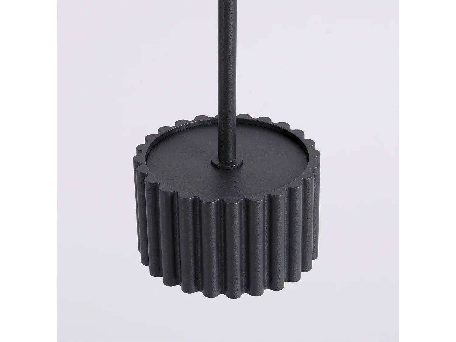 Lampe suspendue minimaliste en aluminium - 1 sources lumineuses - L.10 x H.125 cm - noir