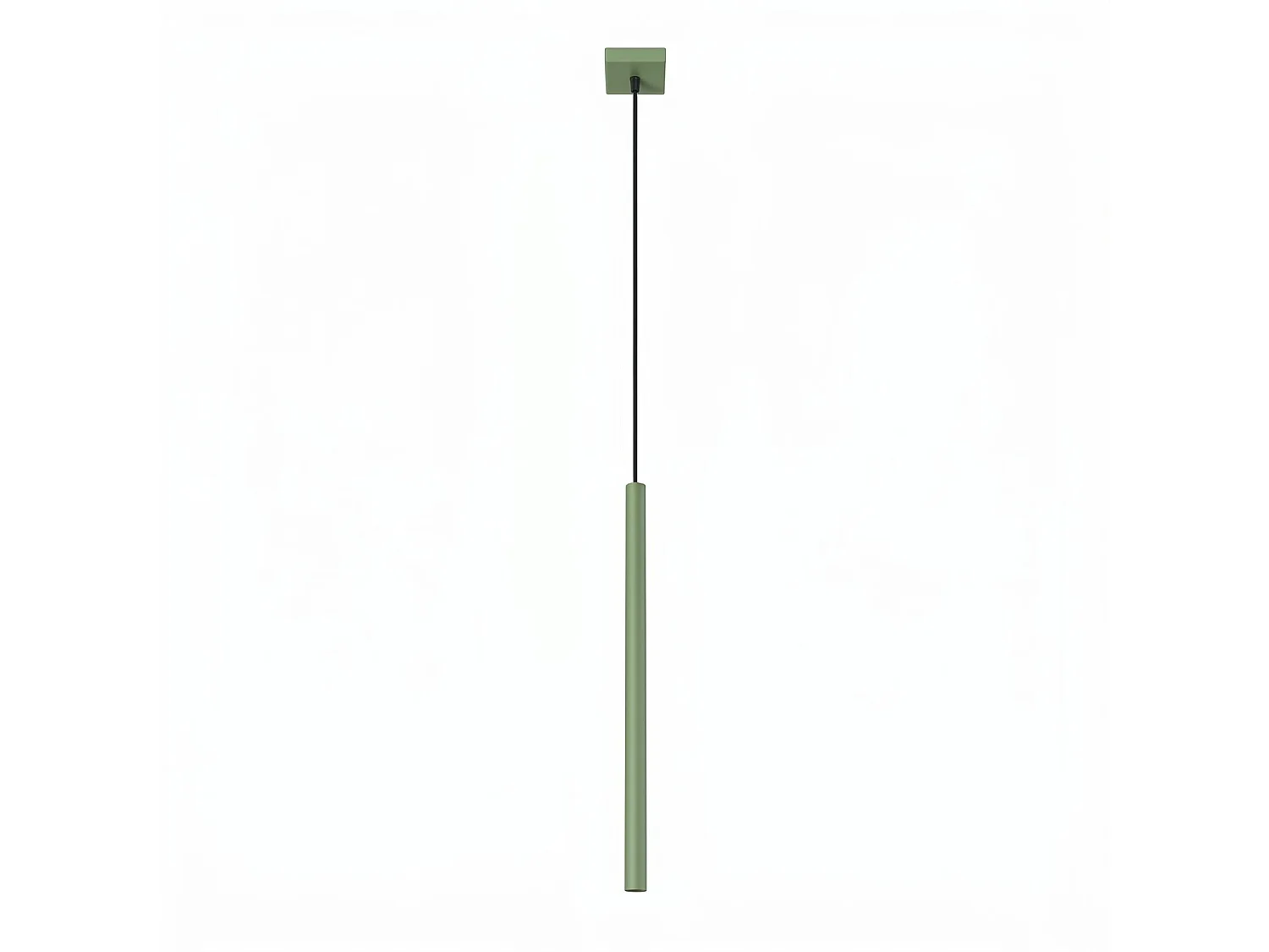 Lampe suspendue moderne en acier - 1 sources lumineuses - L.8 x H.120 cm - sauge