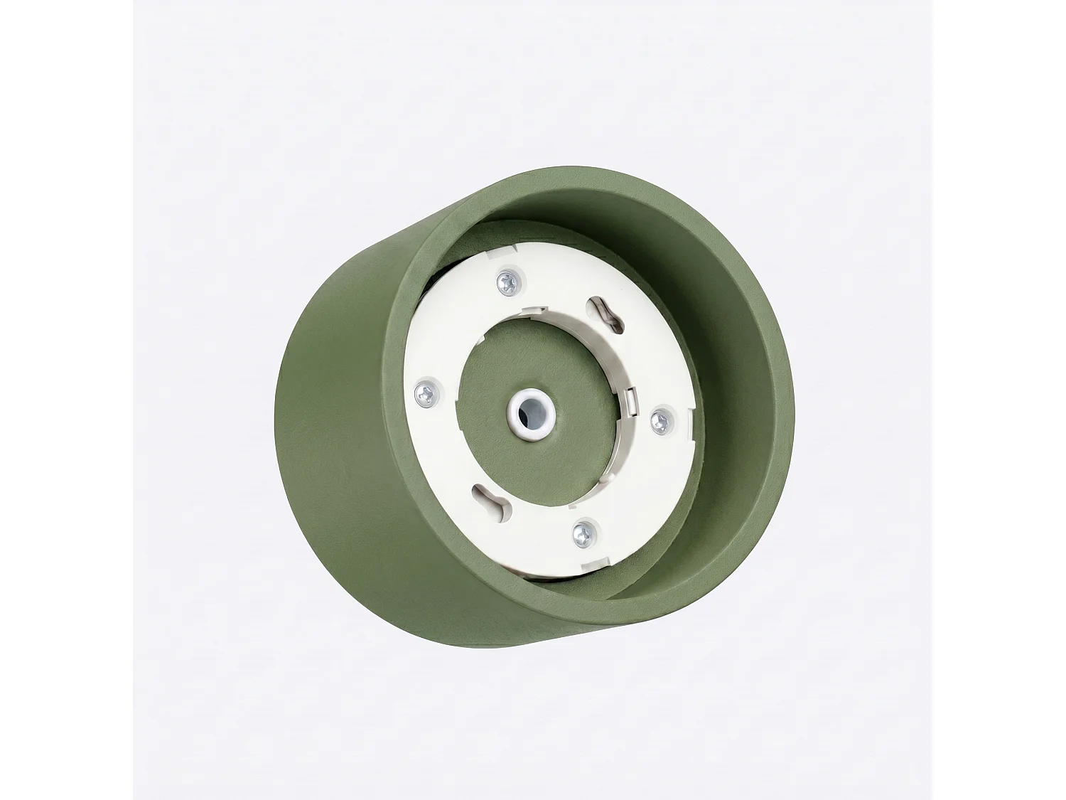 Plafonnier minimaliste en aluminium - 1 sources lumineuses - L.10 x H.6 cm - vert olive