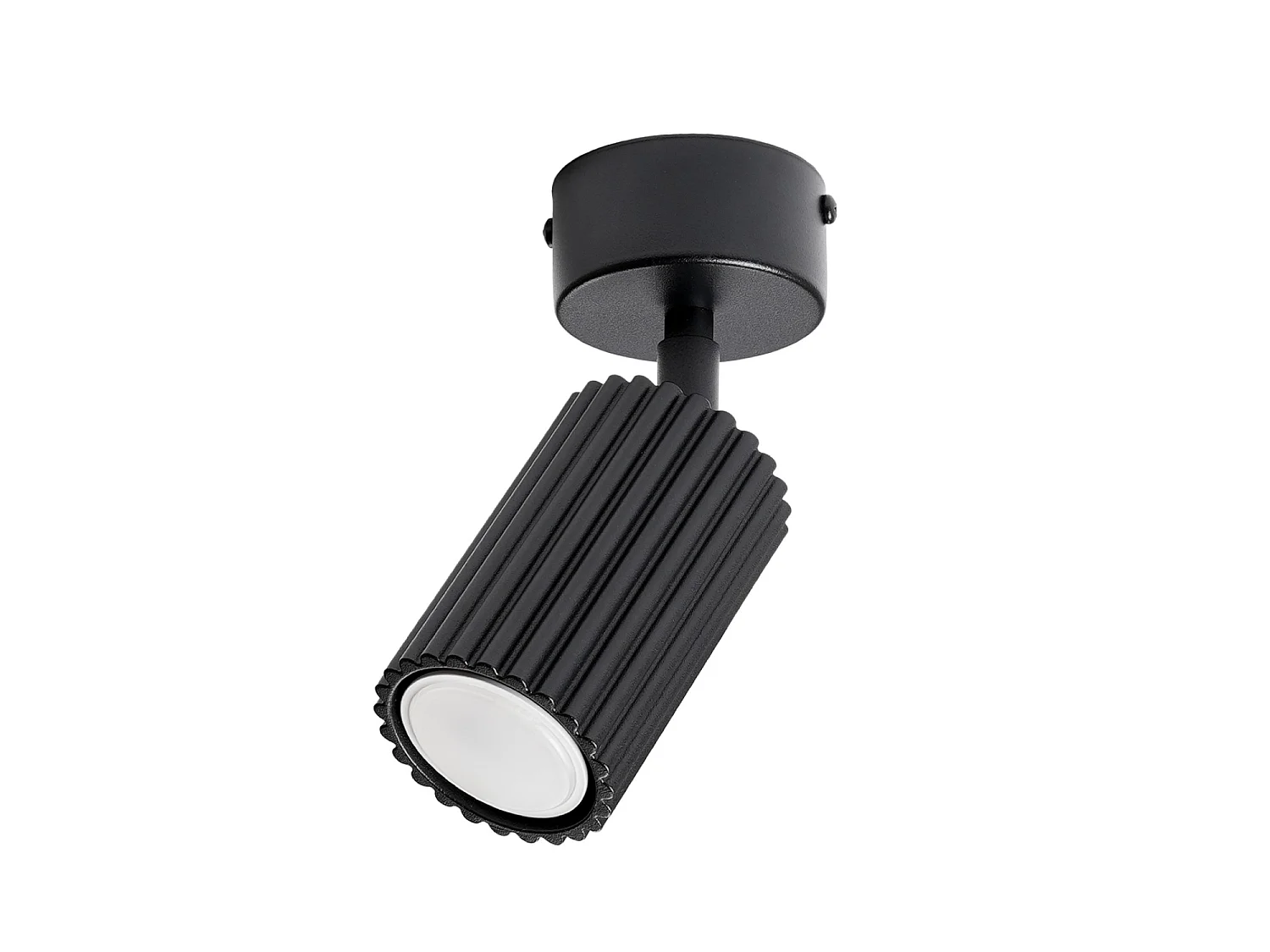 Plafonniers KARBON minimaliste en aluminium - 1 sources lumineuses - L.7 x H.18 cm - noir